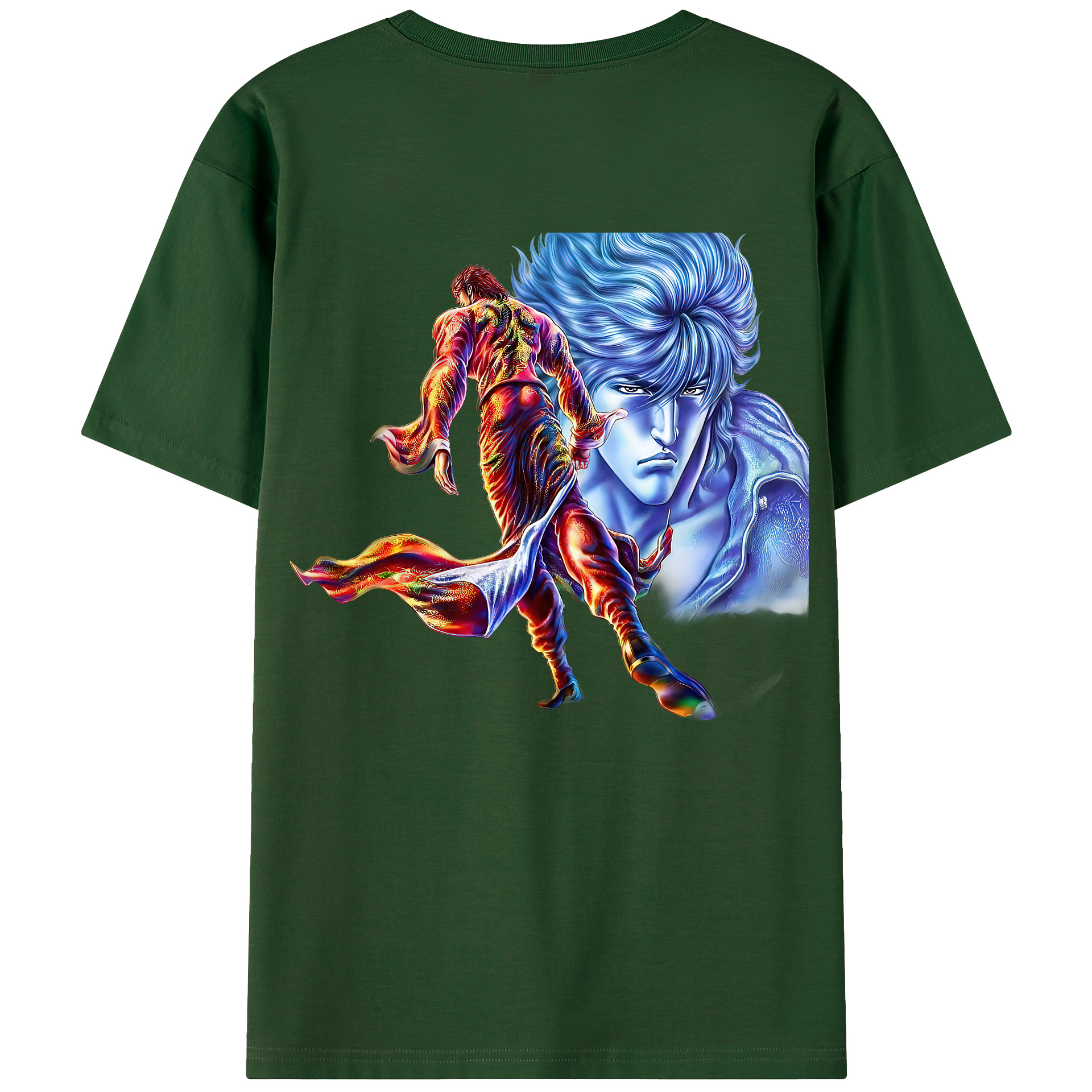 （画像用） 北斗の拳 Fist of the North Star 綿100％半袖Tシャツ（背面プリント）